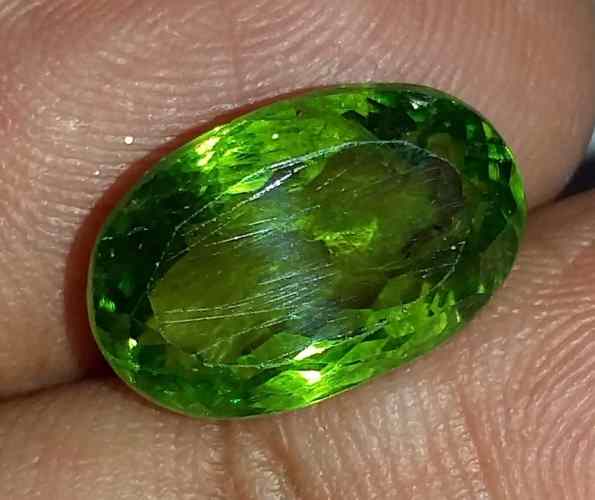 7.41 Carat Green Peridot 13.80x8.85x6.78mm
