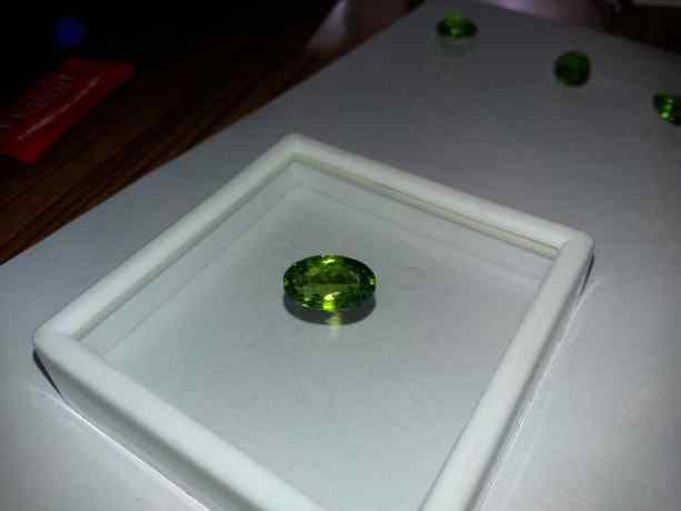 6.2 Carat Green Peridot 14.15x8.35x6.20mm