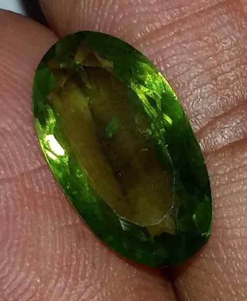 3.77 Carat Green Peridot 14.55x8.30x3.68mm