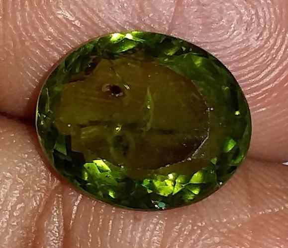 5.39 Carats Green Peridot 12.12x10.02x5.35mm