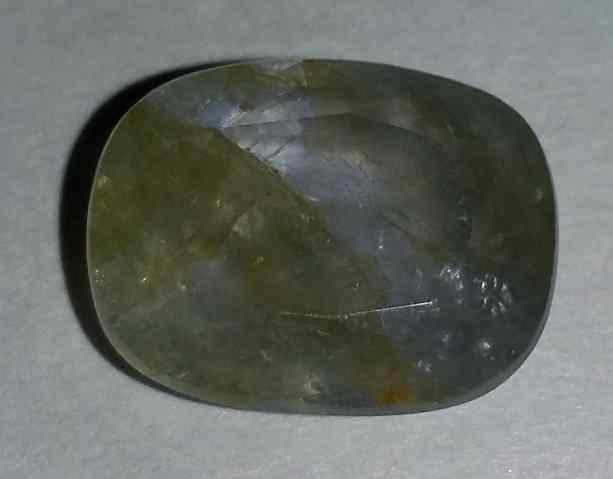 6.17 Carats Greenish Blue Sapphire 12.77x9.85x4.57mm