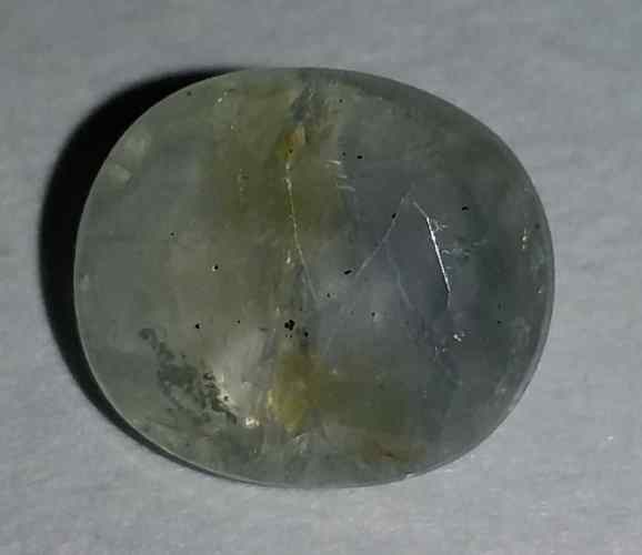 4.22 Carats Greenish Blue Sapphire 10.13x8.90x5.00mm