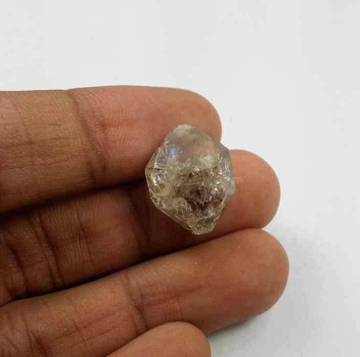 11.1 Carats Herkimer Diamond 17.60 X 14.43 X 7.75 mm