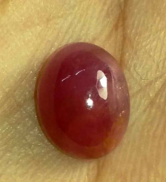 4.74 Carats Ruby Johnson Mines 10.23 X 8.72 X 5.40 mm