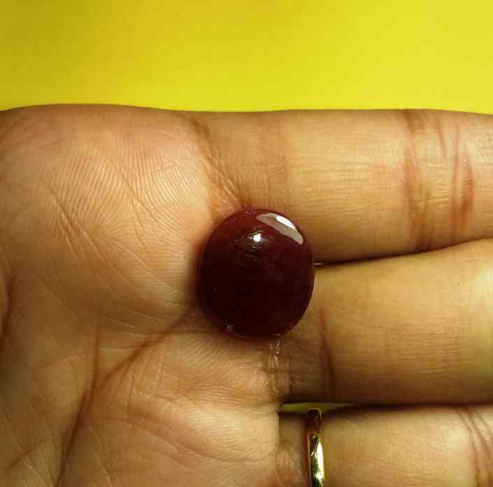 16.35 Carats Johnson Mines Ruby 14.90 X 12.75 X 8.21 mm