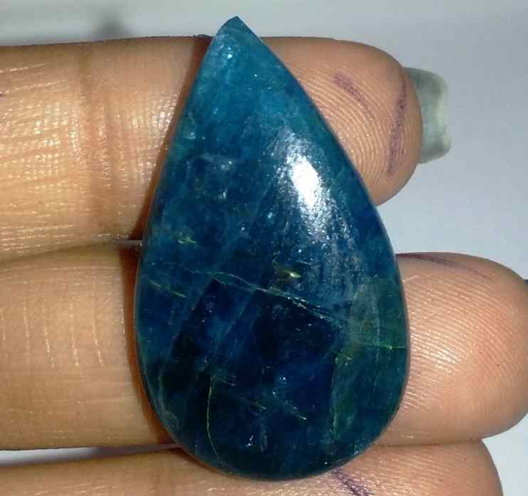 25.32 Carats Neon Apatite 30.75 X 18.15 X 4.93 mm