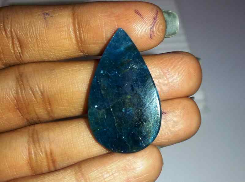 25.32 Carats Neon Apatite 30.75 X 18.15 X 4.93 mm