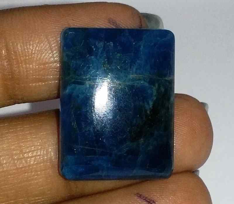 26.37 Carats Neon Apatite 22.50 X 17.12 X 5.61 mm