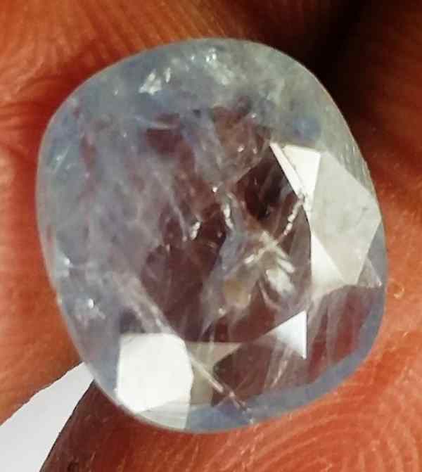 3.74 Carats Blue Sapphire Ceylon 10.74 x 9.51 x 3.75 mm
