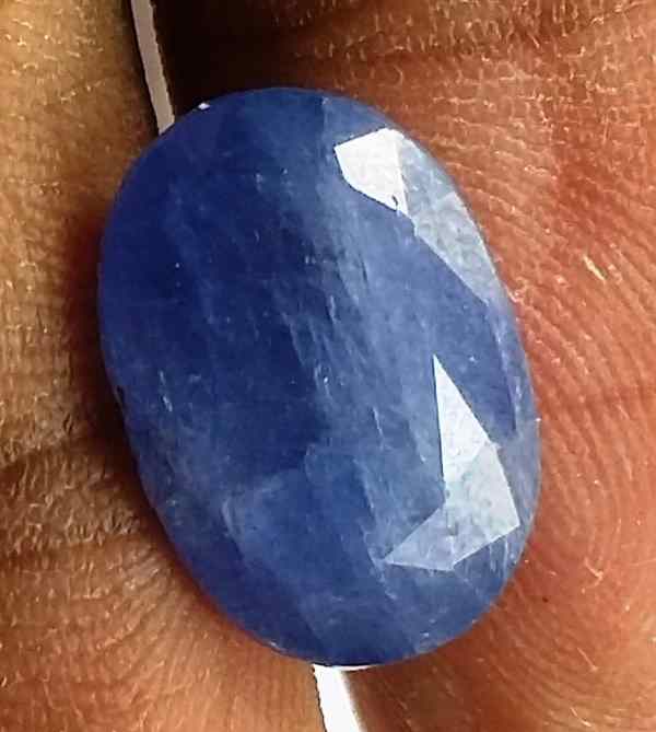 6.48 Carats Ceylon Blue Sapphire 13.56 x 9.30 x 5.44 mm