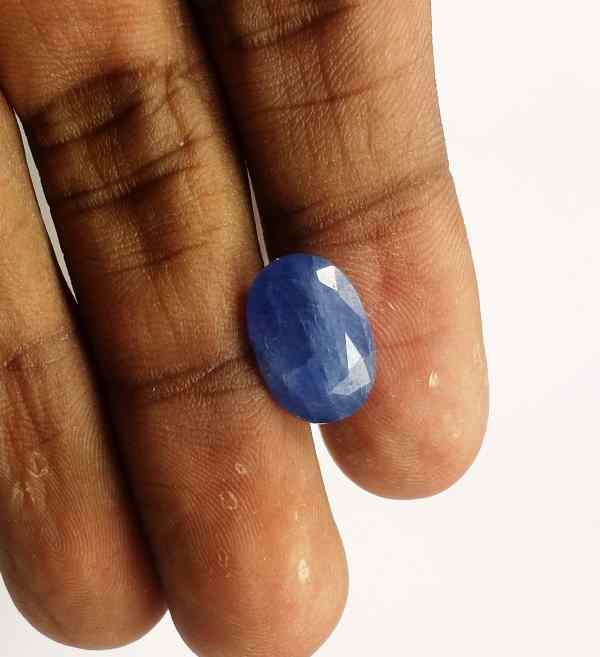 6.48 Carats Ceylon Blue Sapphire 13.56 x 9.30 x 5.44 mm
