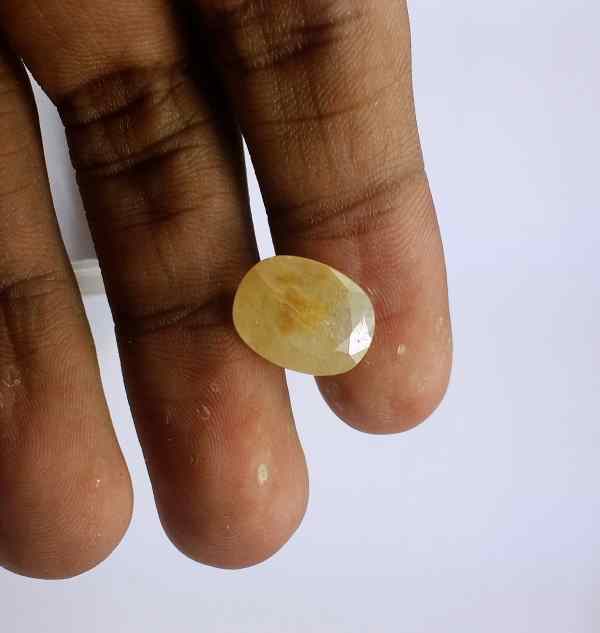 6.3 Carats Ceylon Yellow Sapphire 13.63 x 10.44 x 4.53 mm