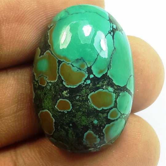 27.92 Carats Turquoise 26.76 x 18.52 x 7.97 mm