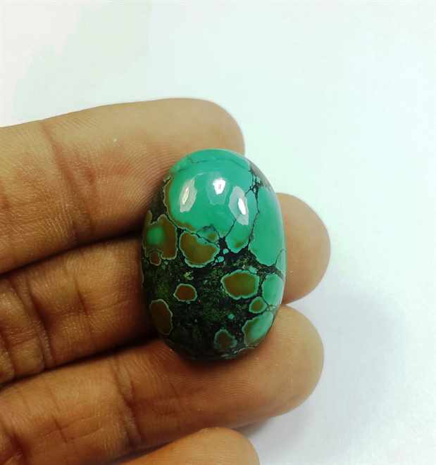 27.92 Carats Turquoise 26.76 x 18.52 x 7.97 mm
