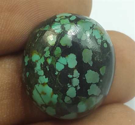 15.31 Carats Turquoise 19.69 x 17.36 x 6.86 mm