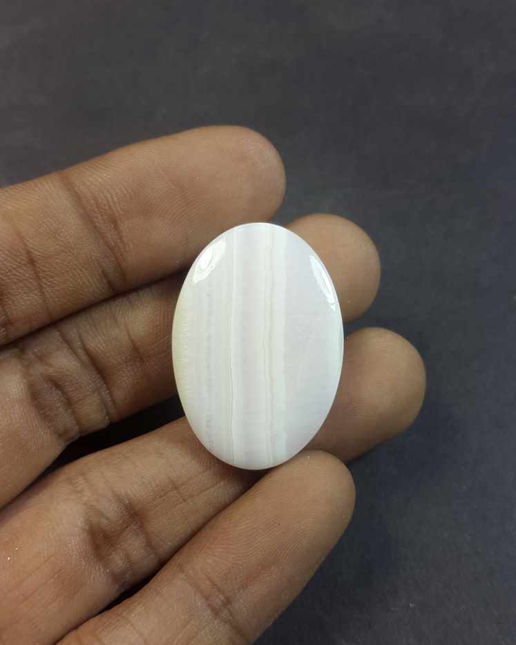 29.58 Carats Pink Aragonite 30.03 x 21.15 x 4.98 mm