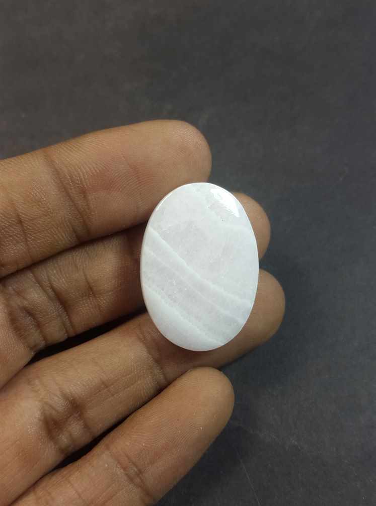 24.69 Carats Pink Aragonite 28.42 x 19.93 x 4.51 mm