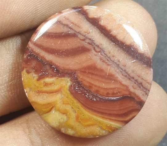 21.42 Carats Wave Dolomite 23.42 x 23.42 x 4.36 mm