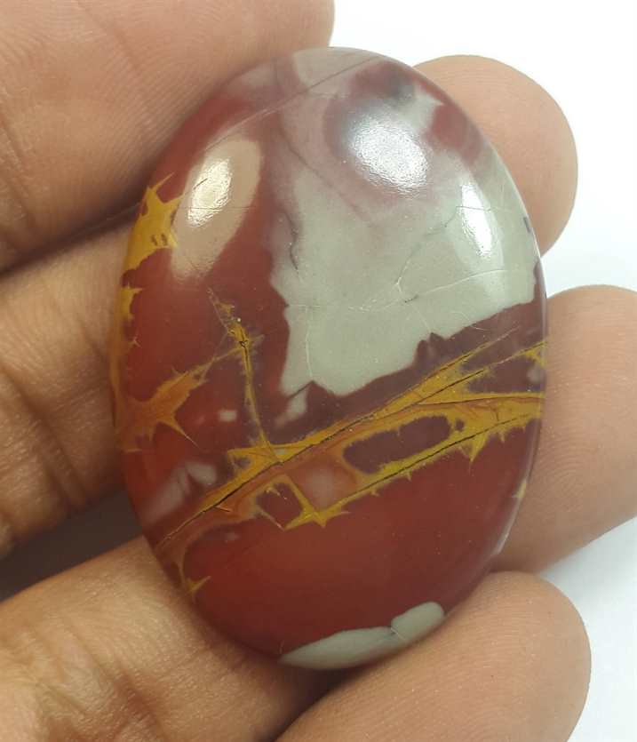 47.33 Carats Noreena Jasper 38.53 x 26.81 x 5.73 mm