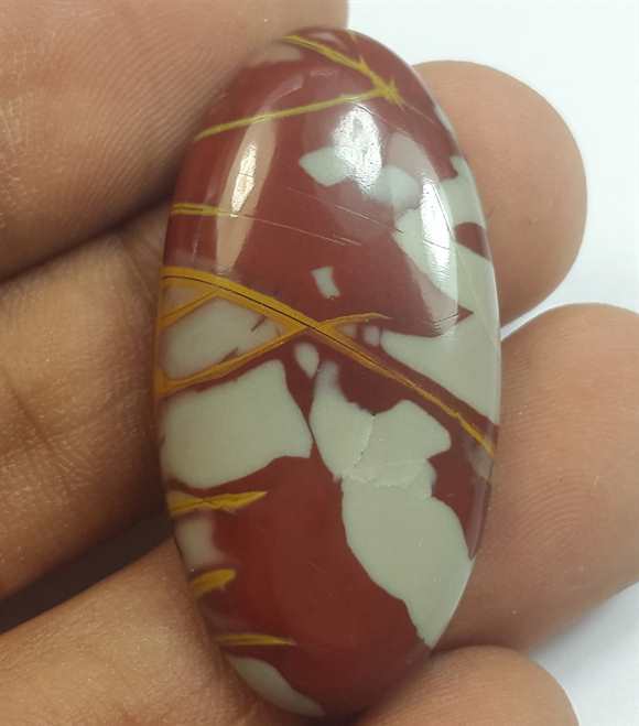 27.56 Carats Noreena Jasper 35.66 x 17.77 x 5.26 mm
