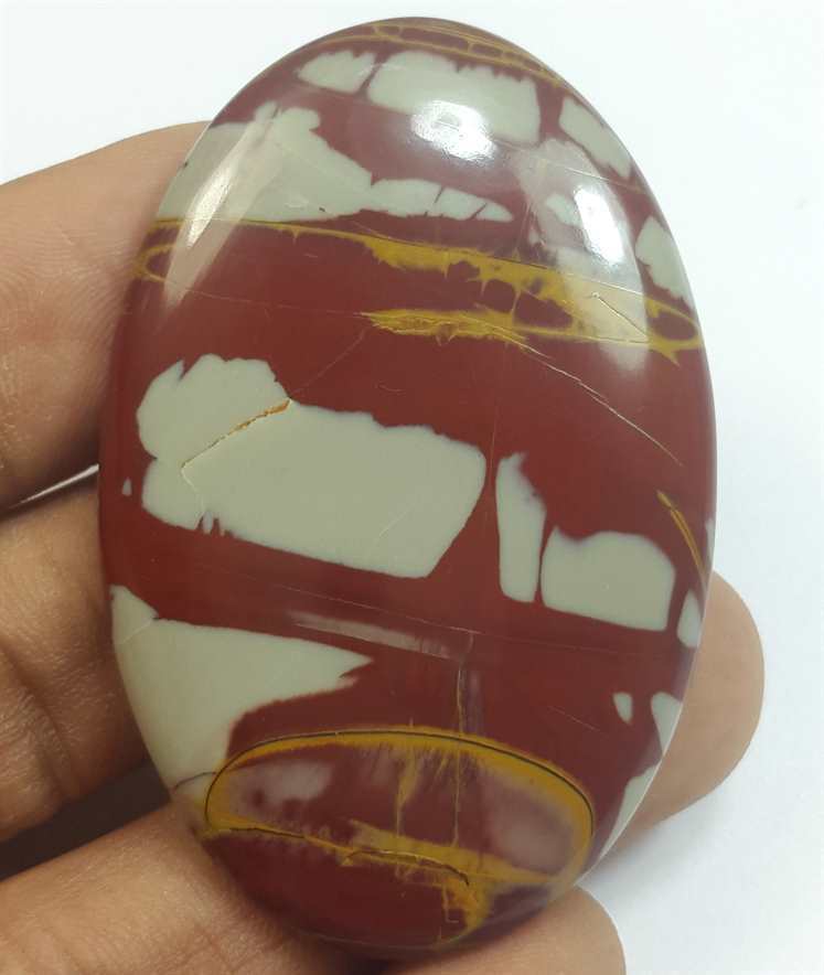 85.44 Carats Norina Jasper 52.02 x 34.15 x 5.84 mm