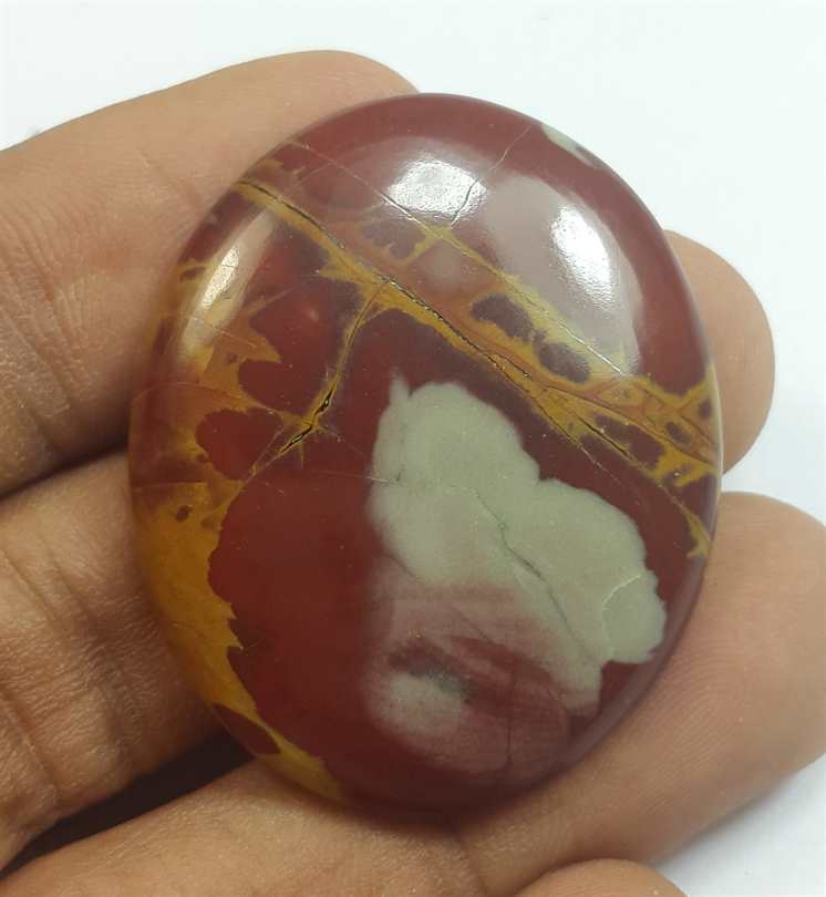 48.23 Carats Norina Jasper 36.83 x 30.12 x 5.37 mm