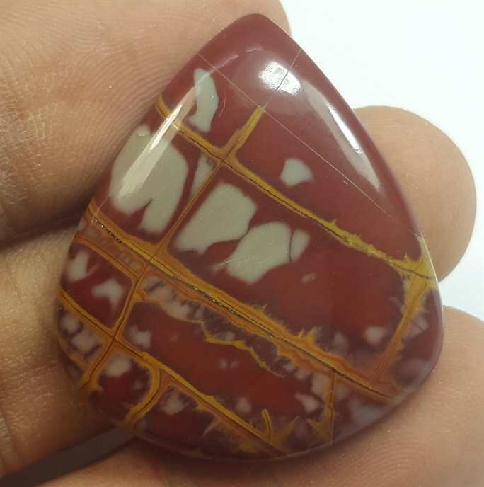 31.64 Carats Norina Jasper 32.15 x 27.72 x 4.74 mm