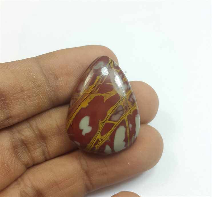 34.62 Carats Norina Jasper 30.07 x 22.48 x 6.39 mm