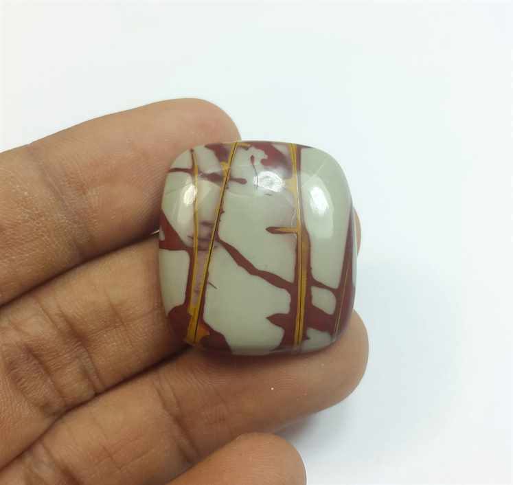36.34 Carats Norina Jasper 27.26 x 24.70 x 6.01 mm
