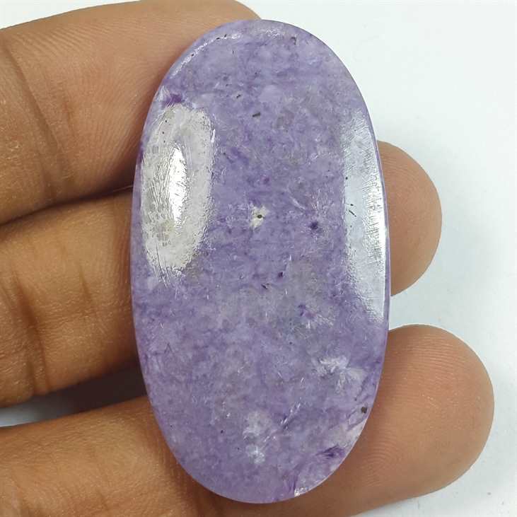 39.59 Carats Charolite 42.37 x 22.85 x 4.70 mm