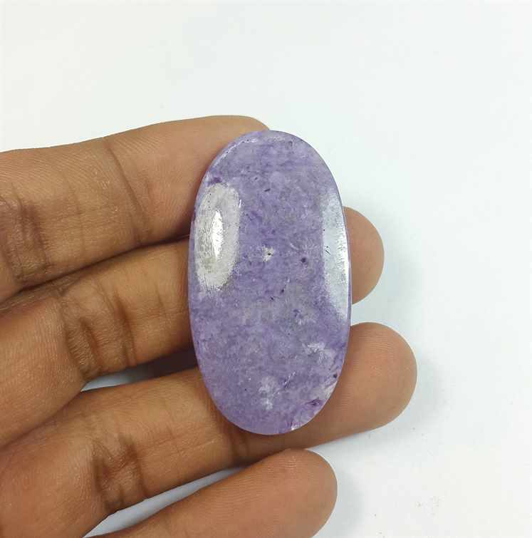 39.59 Carats Charolite 42.37 x 22.85 x 4.70 mm