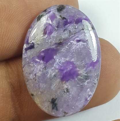 11.48 Carats Charolite 22.77 x 16.20 x 3.72 mm