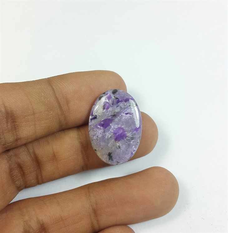 11.48 Carats Charolite 22.77 x 16.20 x 3.72 mm