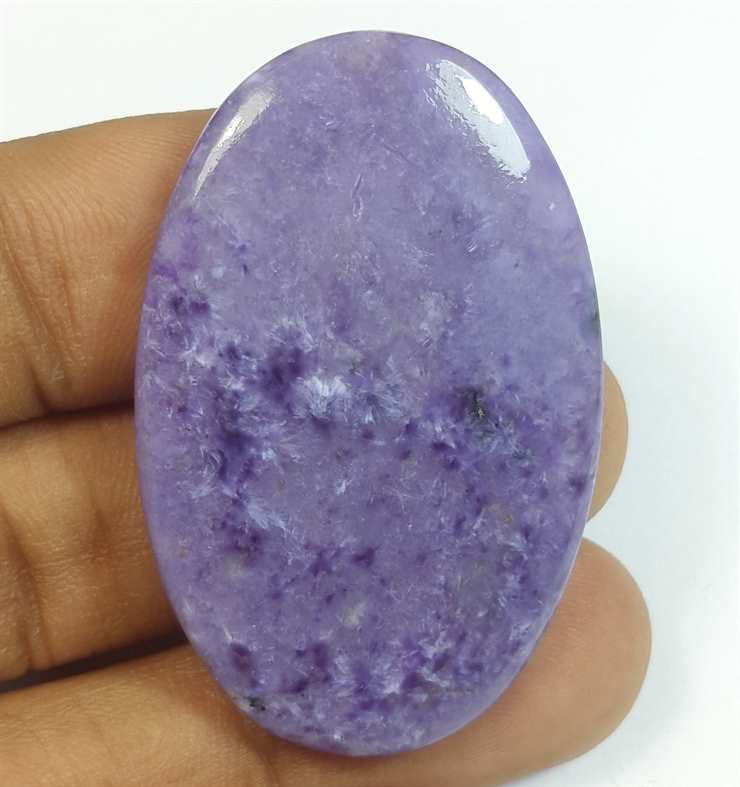 50.79 Carats Charolite 43.43 x 27.97 x 4.88 mm