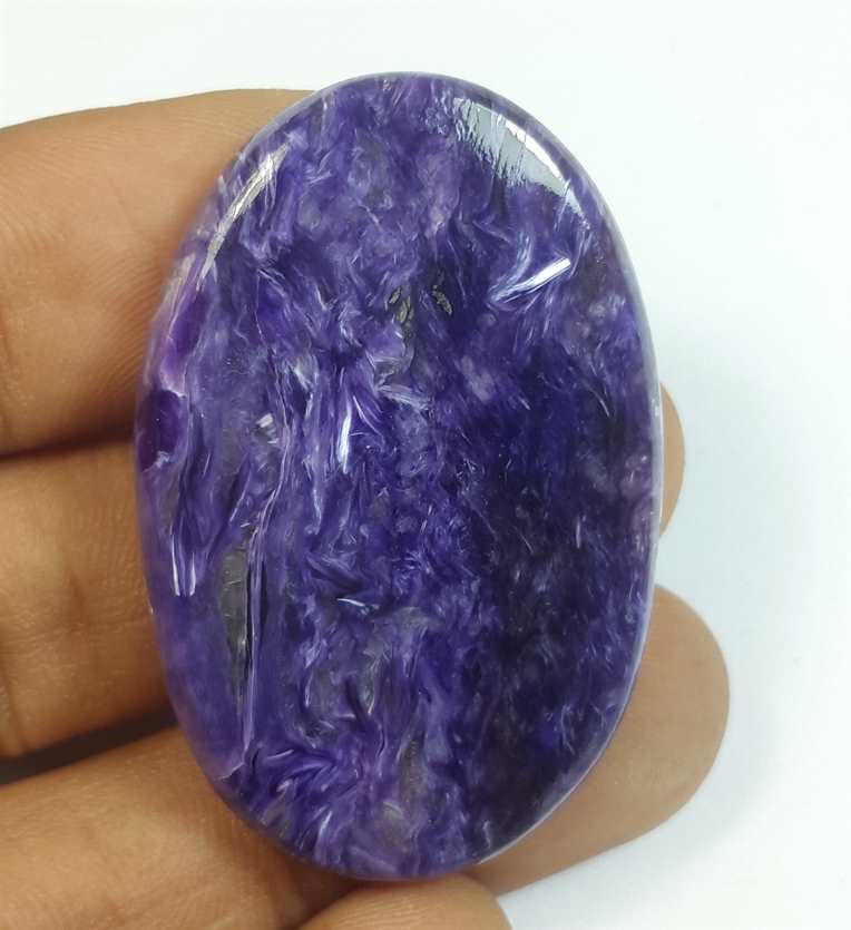 62.70 Carats Charolite 41.98 x 27.48 x 5.92 mm