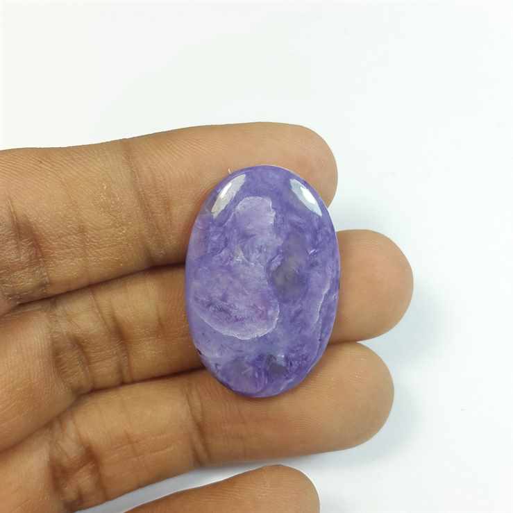 19.88 Carats Charolite 29.47 x 19.56 x 4.30 mm