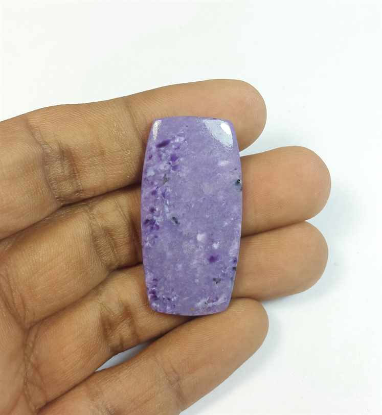 27.41 Carats Charolite 37.90 x 19.29 x 4.30 mm