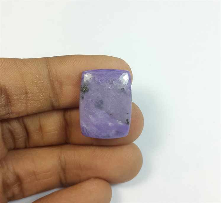 13.57 Carats Charolite 21.18 x 15.86 x 4.11 mm