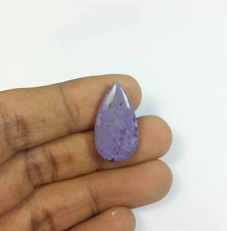 12.12 Carats Charolite 24.89 x 13.58 x 4.46 mm
