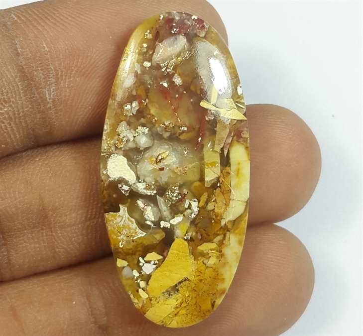 24.07 Carats Mookaite Barritted 36.14 x 17.13 x 5.02 mm