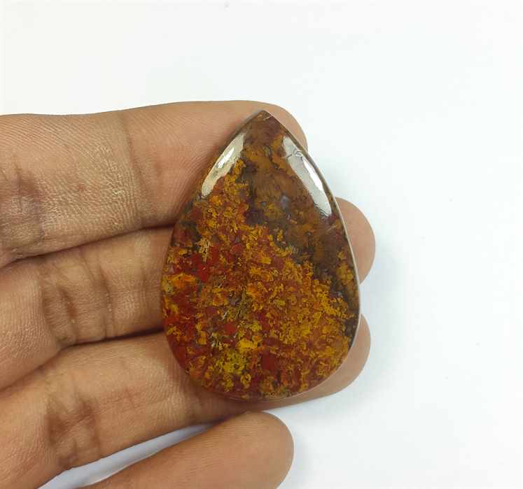 52.28 Carats Morocco Seam Agate 40.45 x 27.69 x 5.72 mm