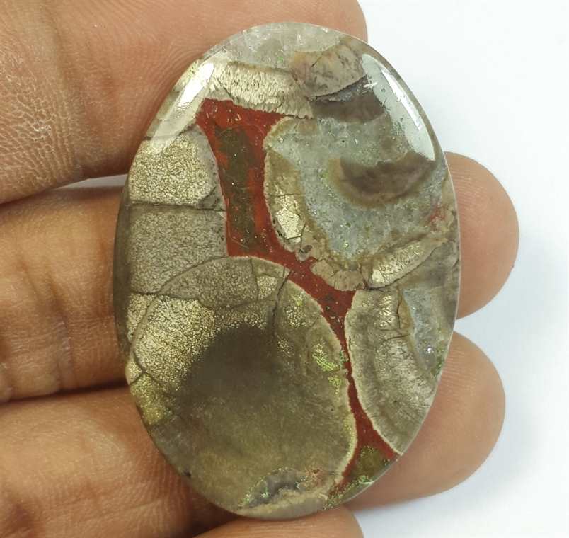 43.19 Carats Mushroom Rhyolite 40.42 x 28.18 x 4.68 mm