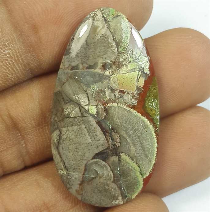28.17 Carats Mushroom Rhyolite 35.60 x 19.46 x 5.12 mm