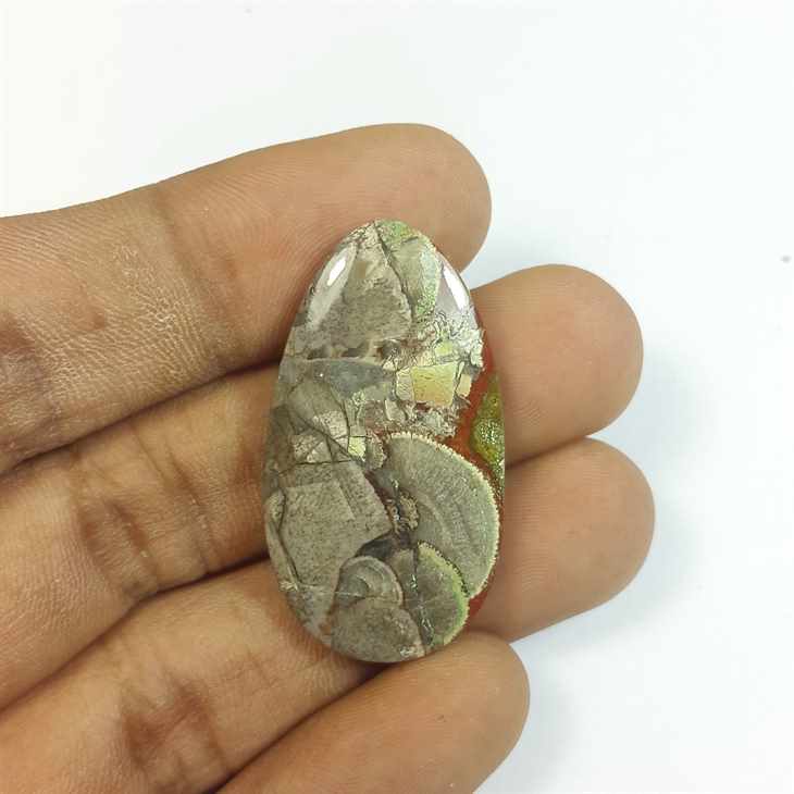 28.17 Carats Mushroom Rhyolite 35.60 x 19.46 x 5.12 mm