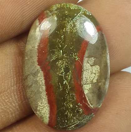 11.26 Carats Mushroom Rhyolite 22.74 x 15.35 x 4.24 mm