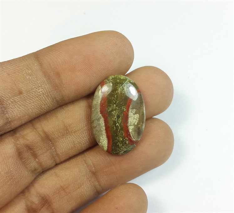 11.26 Carats Mushroom Rhyolite 22.74 x 15.35 x 4.24 mm
