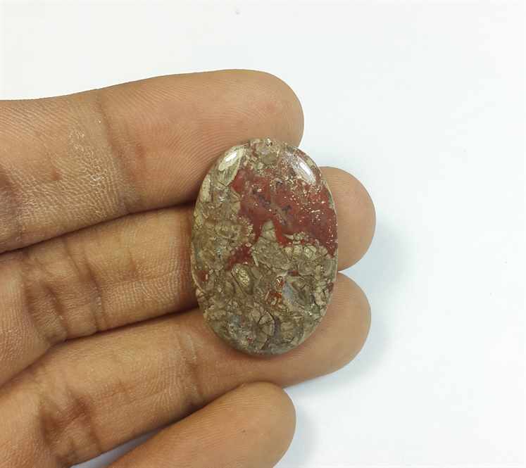 17.93 Carats Mushroom Rhyolite 29.28 x 19.40 x 4.06 mm