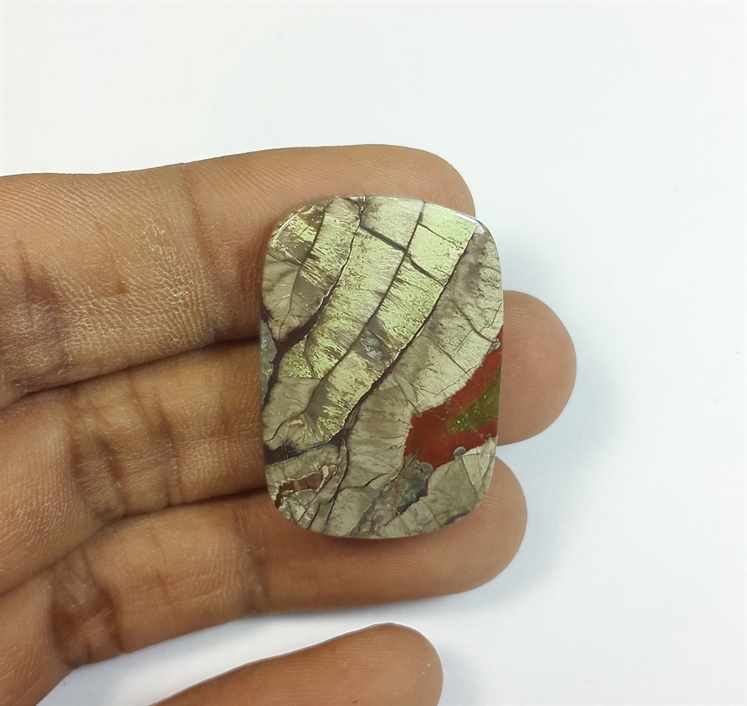34.47 Carats Mushroom Rhyolite 30.87 x 21.51 x 5.21 mm