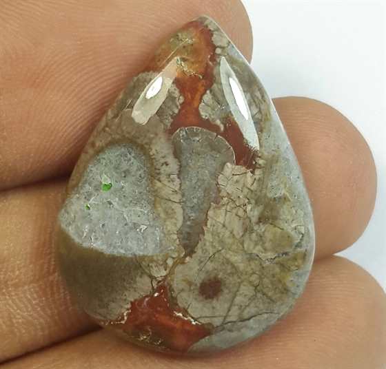 24.77 Carats Mushroom Rhyolite 27.95 x 21.46 x 5.94 mm
