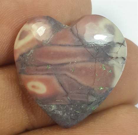 16.49 Carats Porcelain Jasper 20.71 x 20.44 x 5.29 mm